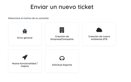 Mesa de ayuda (Crear ticket de soporte)
